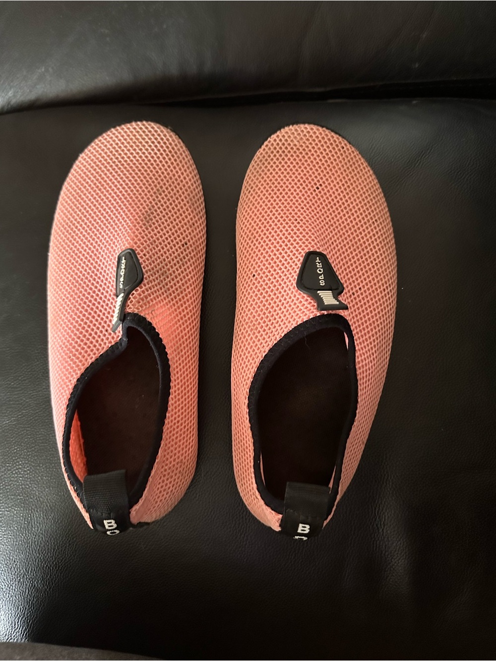 Slip-On Mesh Water Shoes for Women in Coral Pink